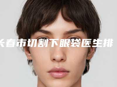 长春市切割下眼袋医生排名榜十强全新参考-长春市刘霞整形医生实力碾压各大医美机构